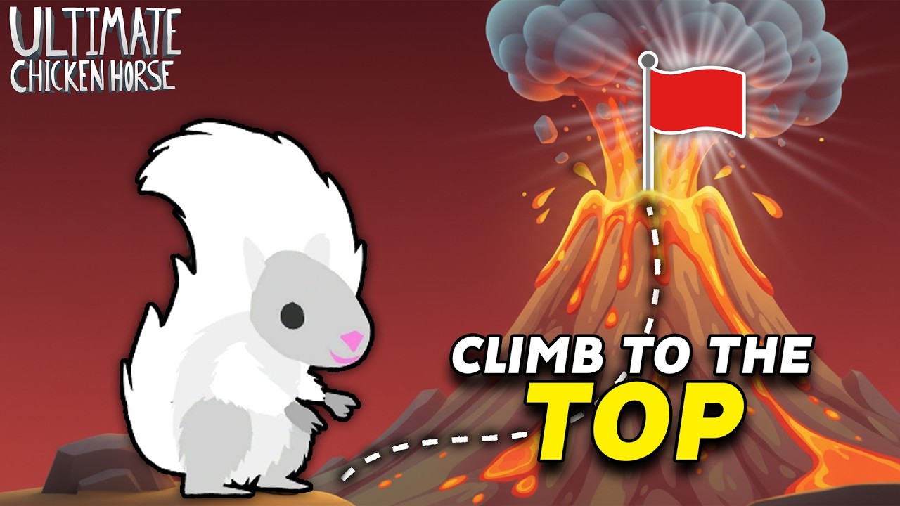 Attempting this impossible solo level of Ultimate Chicken Horse