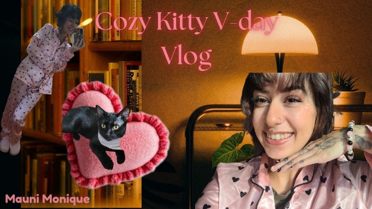the coziest early Valentines Day vlog | Baking fails, Library, and Old B&W Films