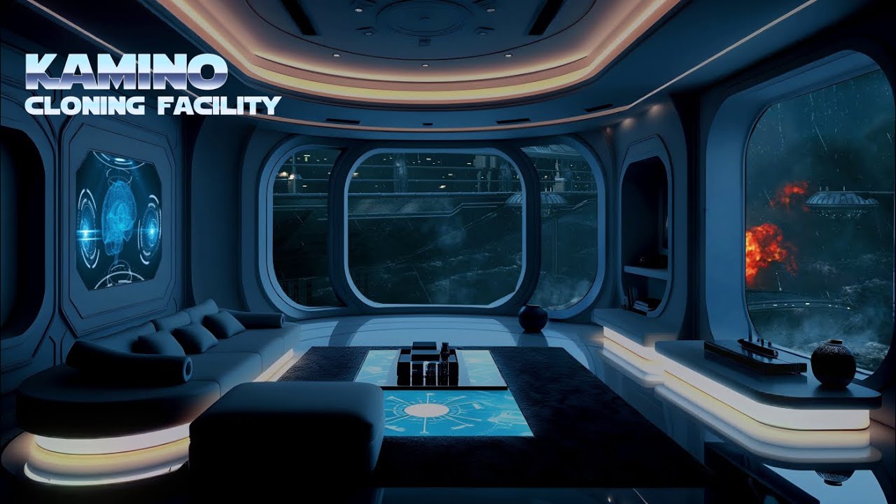 Kamino Cloning Facility | Ocean Waves, Rain, and Distant Thunder - Star Wars ASMR