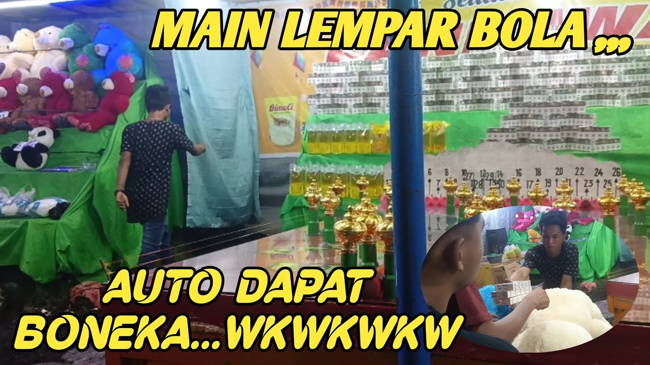 MAIN LEMPAR BOLA ...AUTO DAPAT BONEKA..!!!