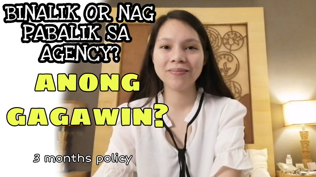 ANONG MANGYAYARI KAPAG NA TERMINATE NI EMPLOYER? RETURN SA AGENCY| DH MIDDLE EAST
