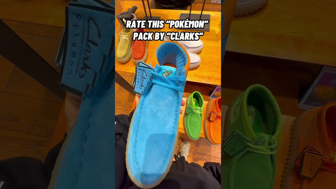 &ldquo;CLARKS x @pokemon&rdquo; Collab👟🔥 #shorts #pokemon #clarks #shoes #newyork #footwear #catchemall