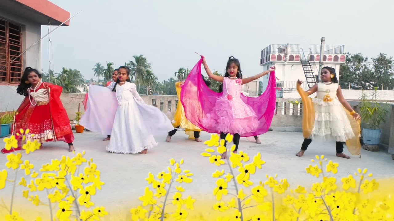 Projapoti E mon meluk pakhna dance cover by Nrityangan students