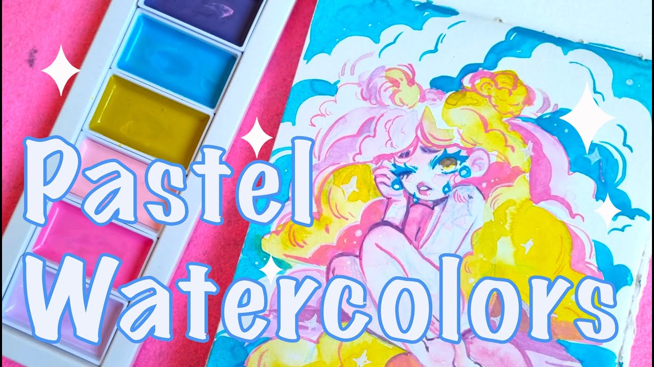 Hello again?? 🌟 Kuretake Gansai Tambi Pastel Watercolors