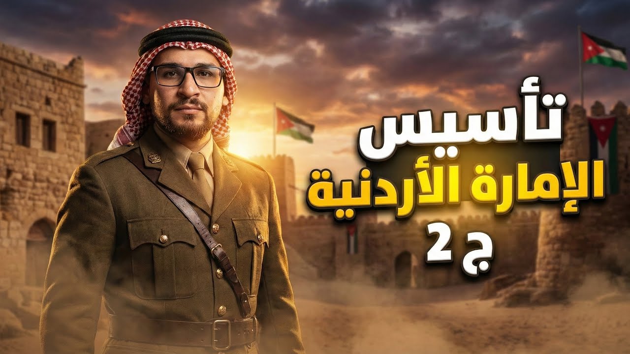 شرح درس تأسيس الامارة الاردنية ج 2 تاريخ الاردن 2009 الفصل الثاني الدرس الاول مع الاستاذ شادي النجار