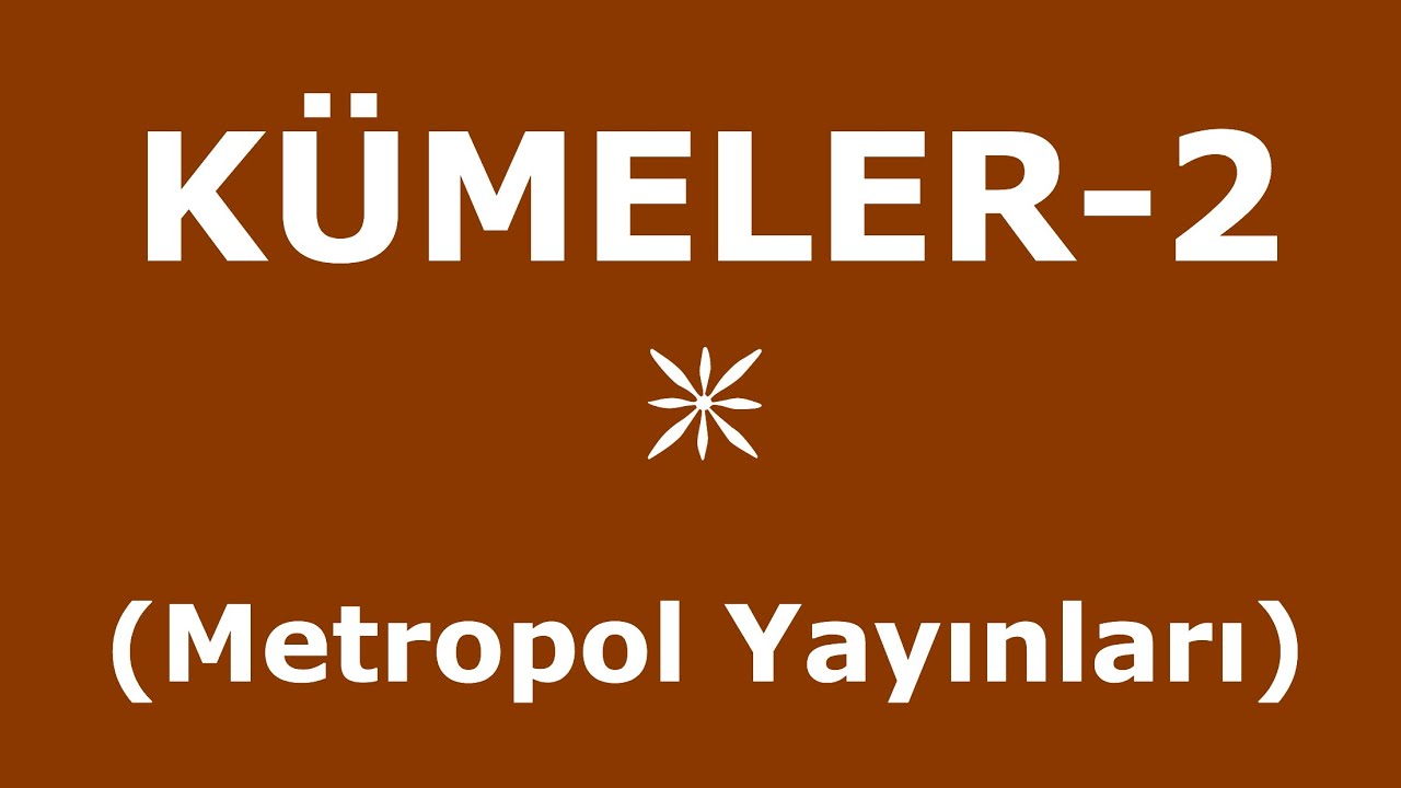 YÖS MAT-1(KÜMELER-2,Metropol Yayınları)