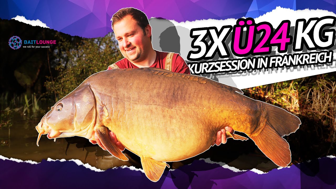 3x &Uuml; 24 Kilogramm!!! | Kurzsession in Frankreich | Laichzeit