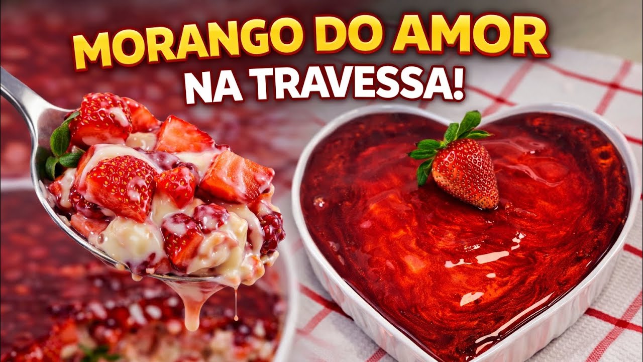 A Sobremesa de Morango Mais Linda e Deliciosa que Você Vai Ver! 