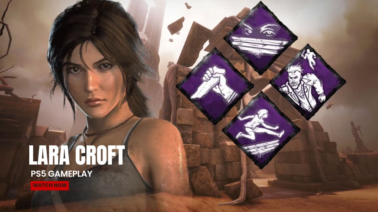 Dead by Daylight (Lara Croft) | PS5 gameplay | No commentary