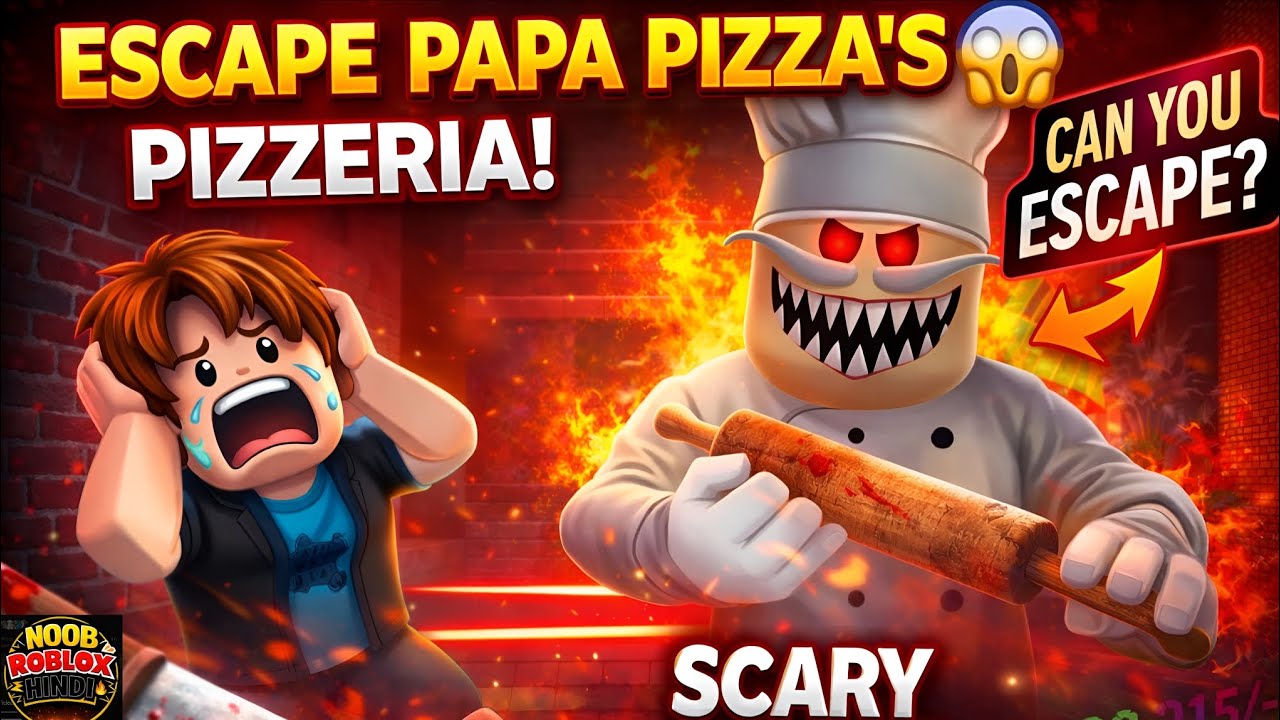 Papa Pizza is Watching You 😨 | Roblox Horror Escape Challenge!