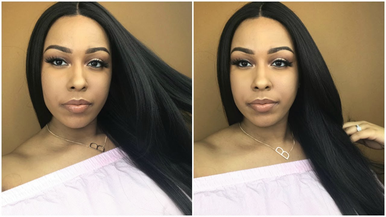 Bomb Straight Wig! | Model Model Seven Star Synthetic Lace Front Wig EV-003 | Glamourtress.com