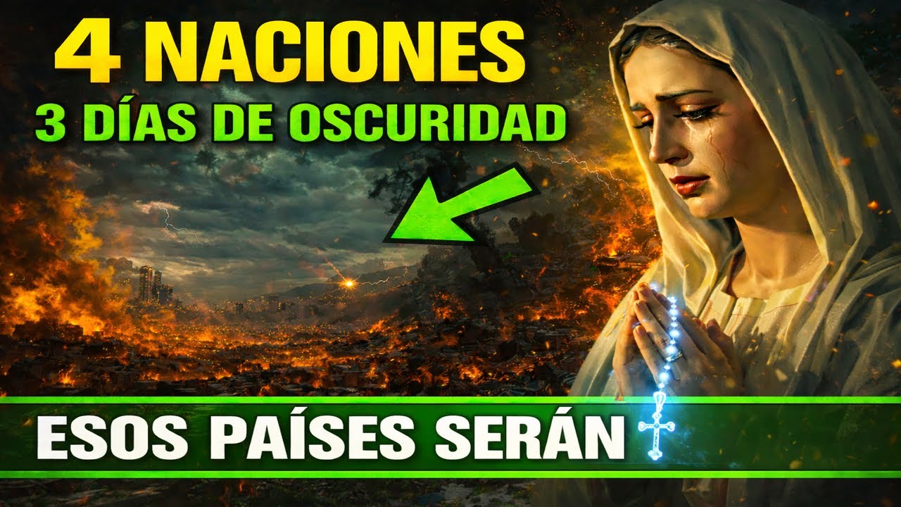 🚨 3 DÍAS DE OSCURIDAD: La Virgen María revela el plazo Final para Esos 4 PAÌSES