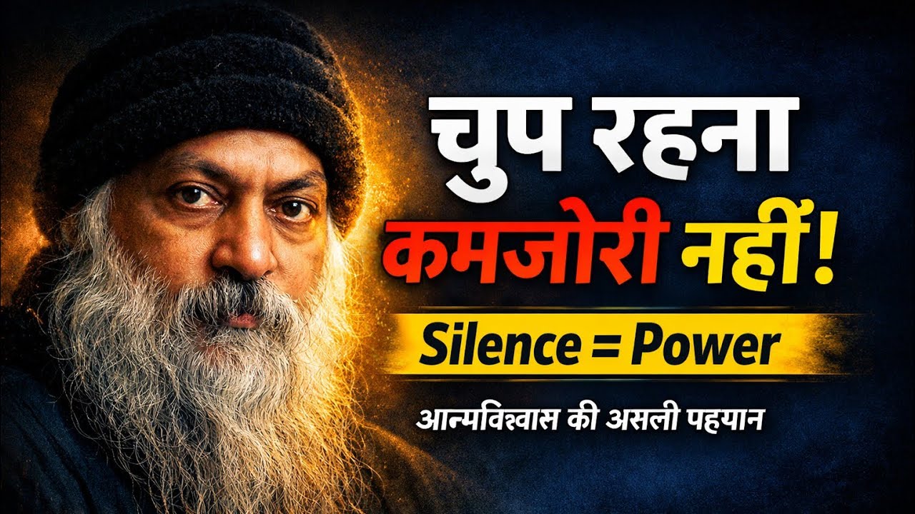 चुप रहना कमजोरी नहीं है | आत्मविश्वास की असली पहचान | Osho Inspired Hindi Motivation