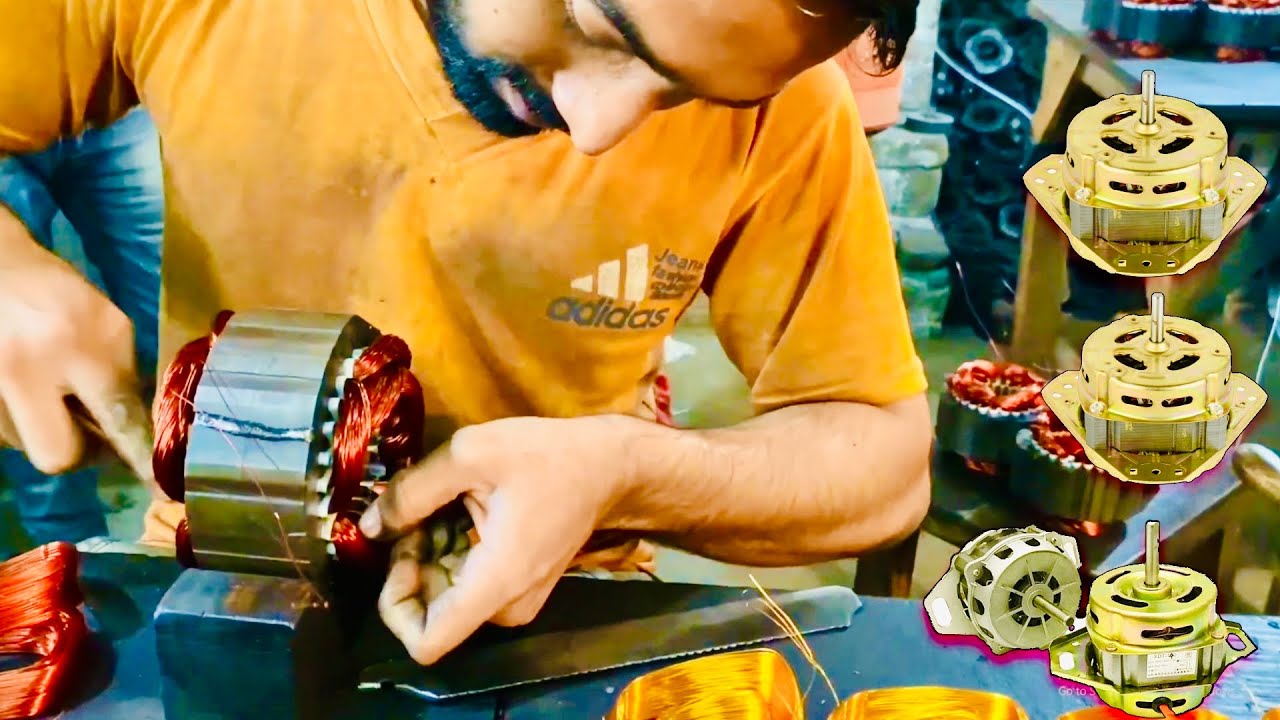 How to Make Washing Machine Motor : Revealing the Engineering Secrets Behind Factory Production!