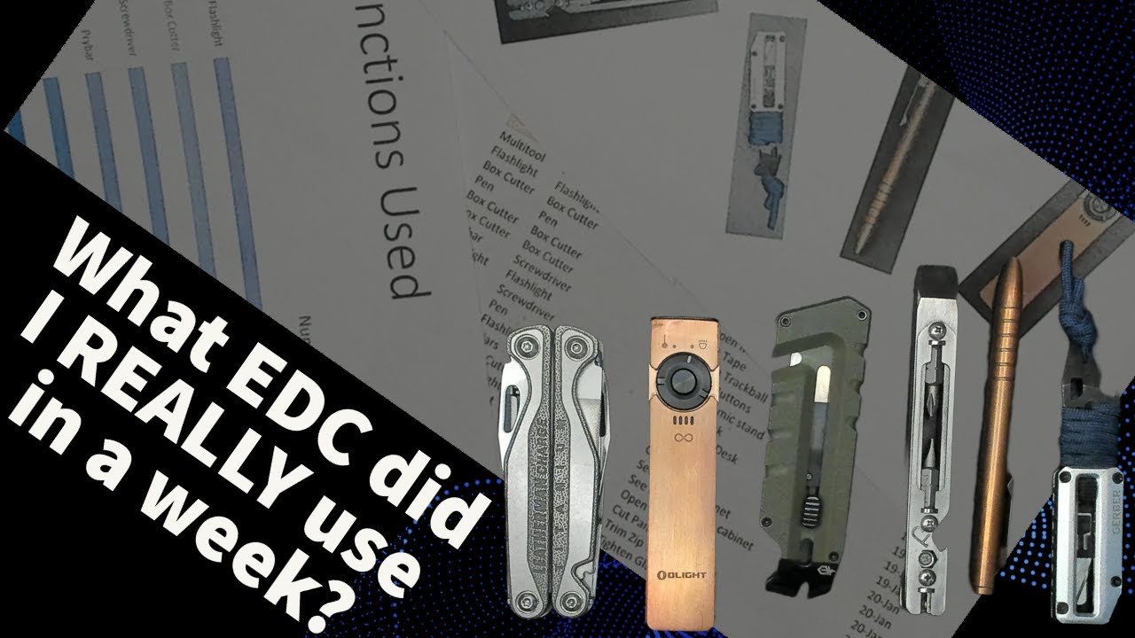 What EDC did I REALLY use over an entire week?