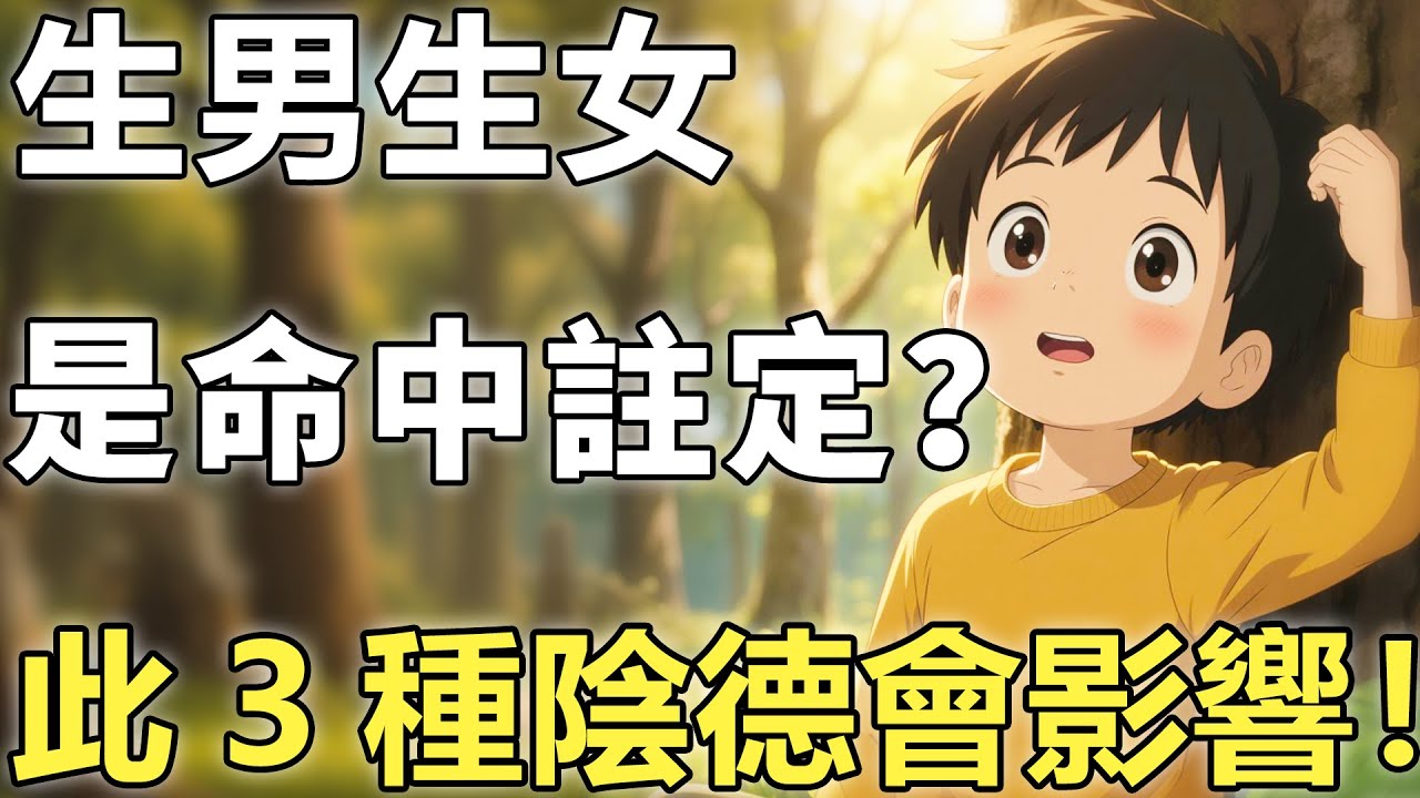 為何有人一胎就生男孩，而有人卻連生女孩？地藏菩薩開示：此3種陰德影響生兒生女！【輪回|因果|佛學】