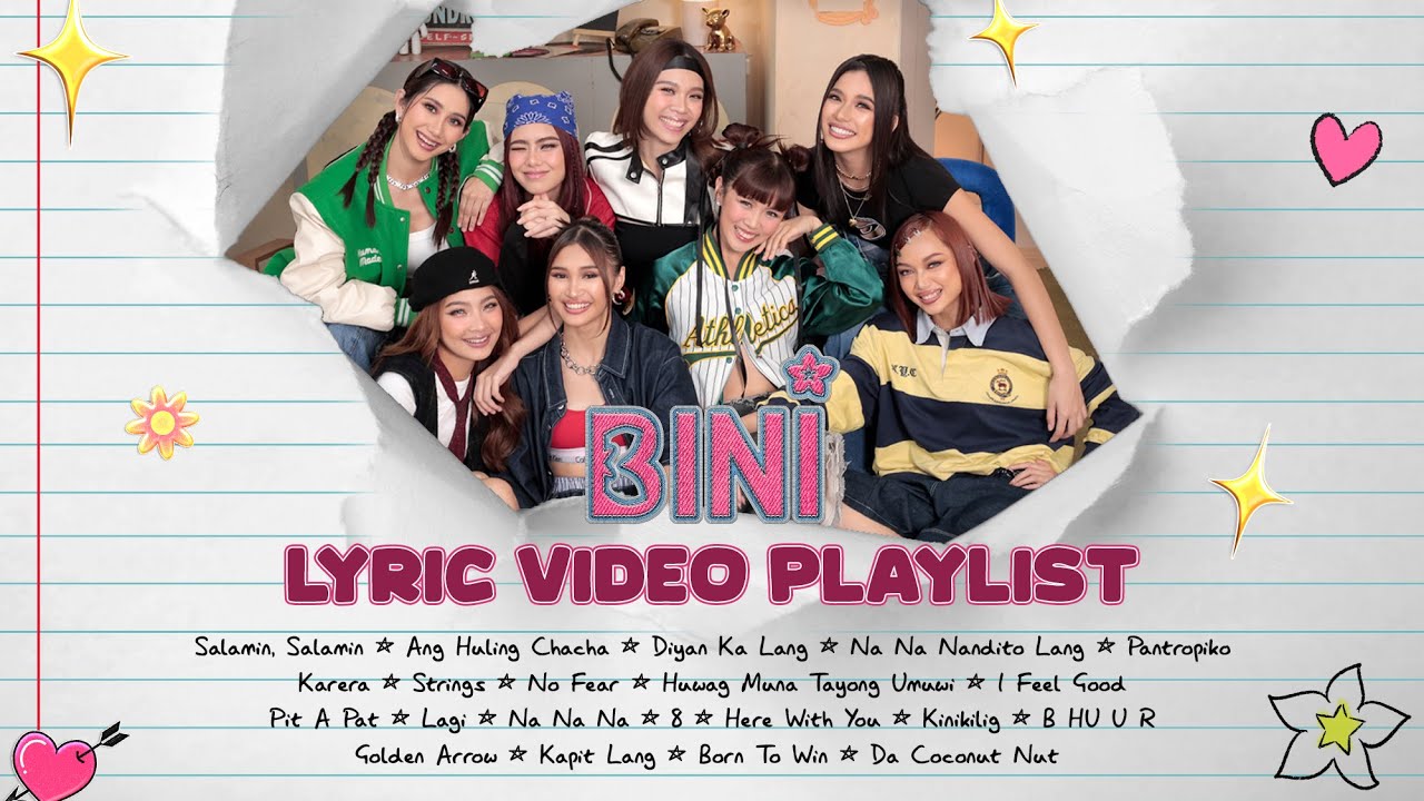 BINI Lyric Video Playlist (Complete Songs)