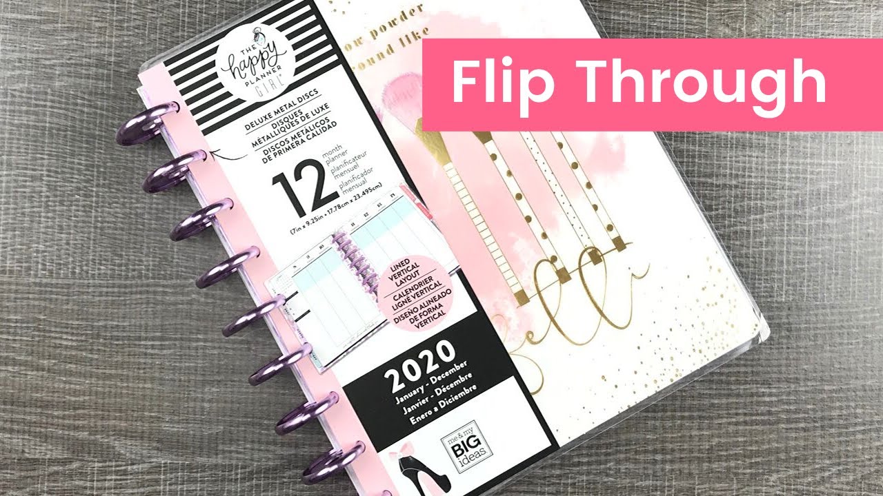 The Happy Planner 2020 GLAM GIRL flip through