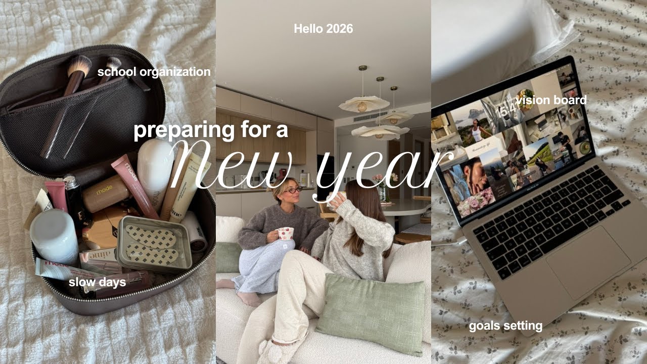 Preparing for 2026 | slow days, vision board, organisation