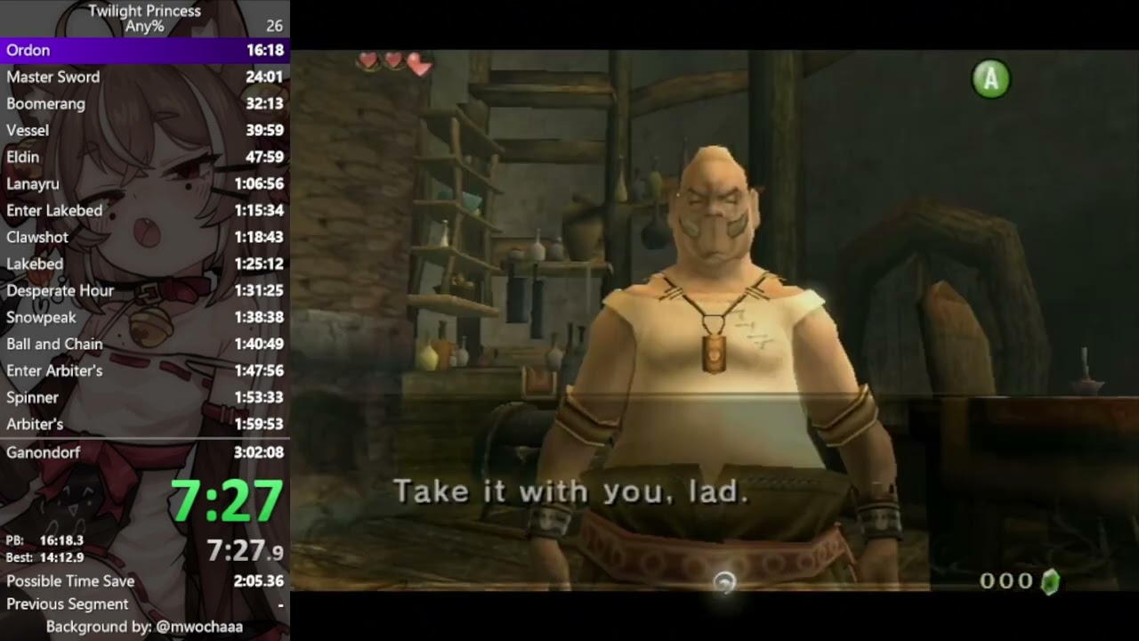 Twilight Princess any% in 2:54:32
