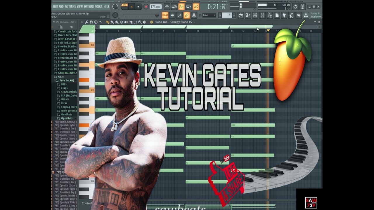 How to make a Kevin Gates type beat (FL STUDIO)