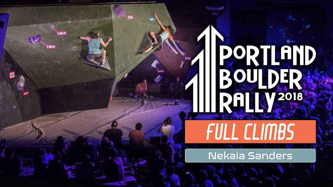 Nekaia Sanders at Portland Boulder Rally 2018