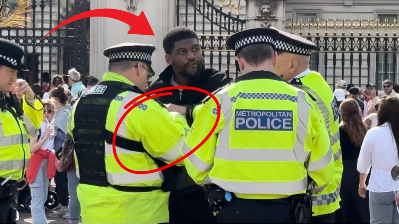 «ВЫ НЕ МОЖЕТЕ МЕНЯ АРЕСТОВАТЬ!» Полиция остановила подозрительного мужчину возле Букингемского дв...