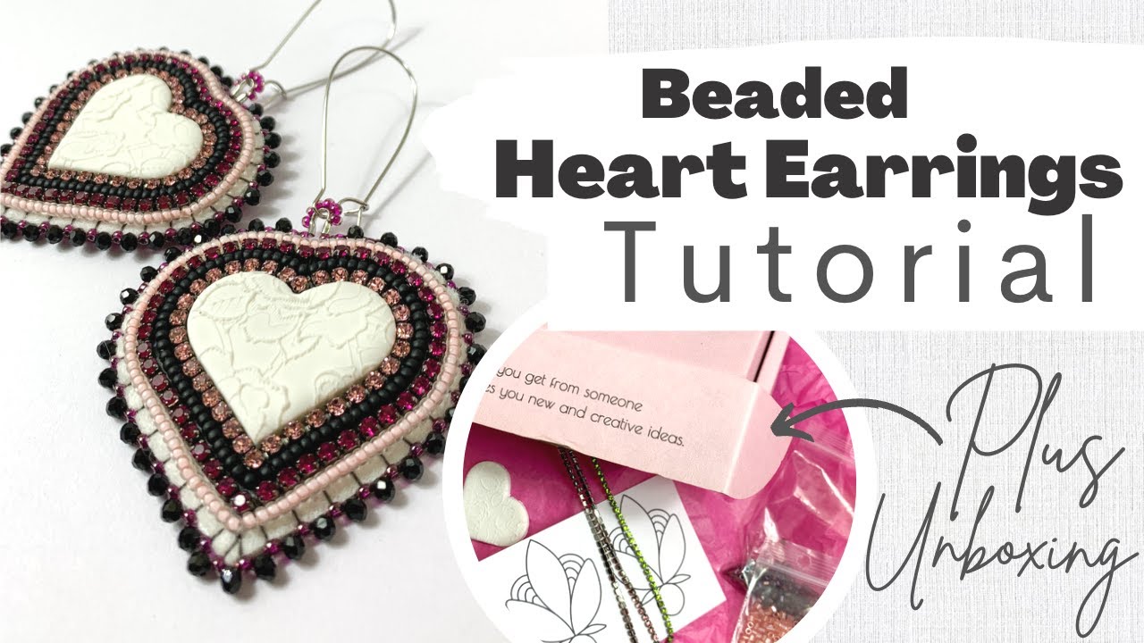 Beadiful Vibes Inspo Box Unboxing + Flat Stitch Beaded Heart Earrings Tutorial + GIVEAWAY!!
