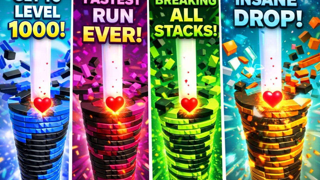 🎮 Stack Ball Relaxing & Satisfying Gameplay