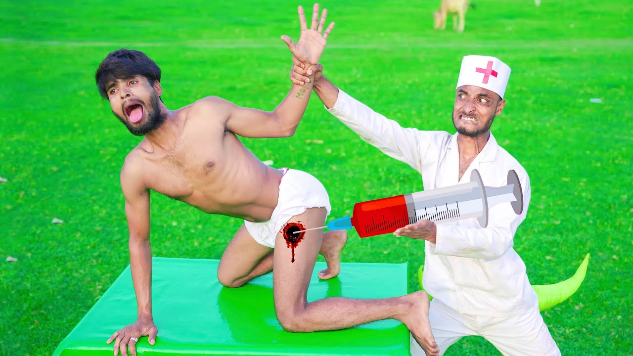 Very Special Top New comedy Video 2024 Trending Comedy Video 2024 Injection Funny Video Doctor 198