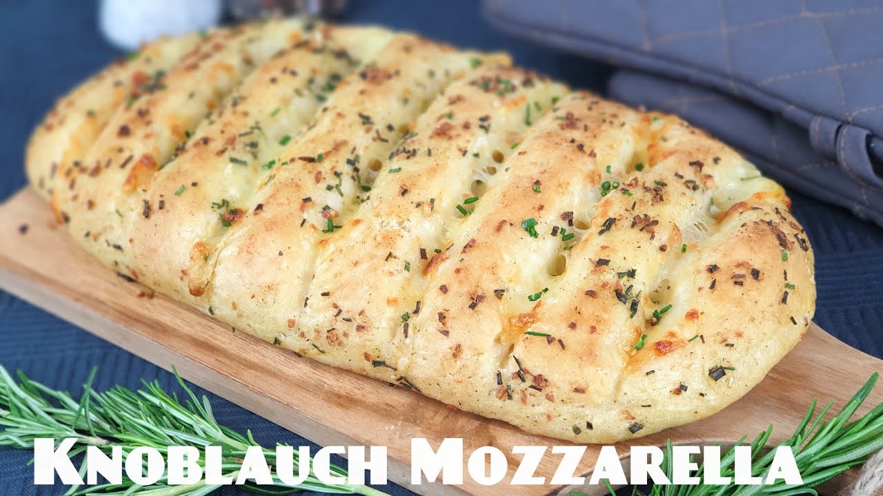 Knoblauch Mozzarella Brot 👌Macht einfach süchtig 😍
