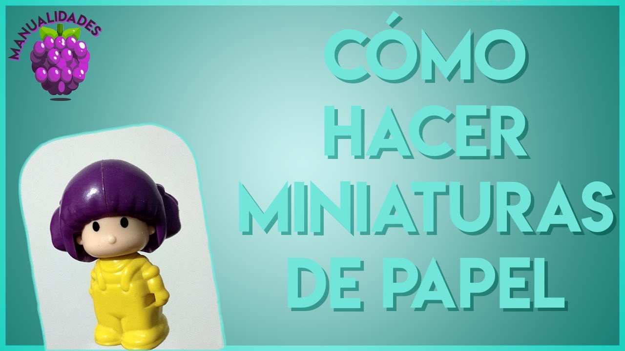 🎨Manualidades💡 Cómo hacer miniaturas de papel