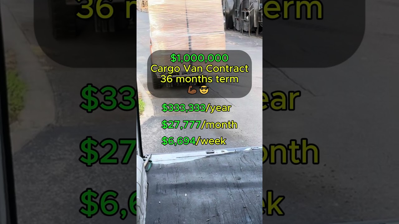 $1,000,000 Cargo Van Contract