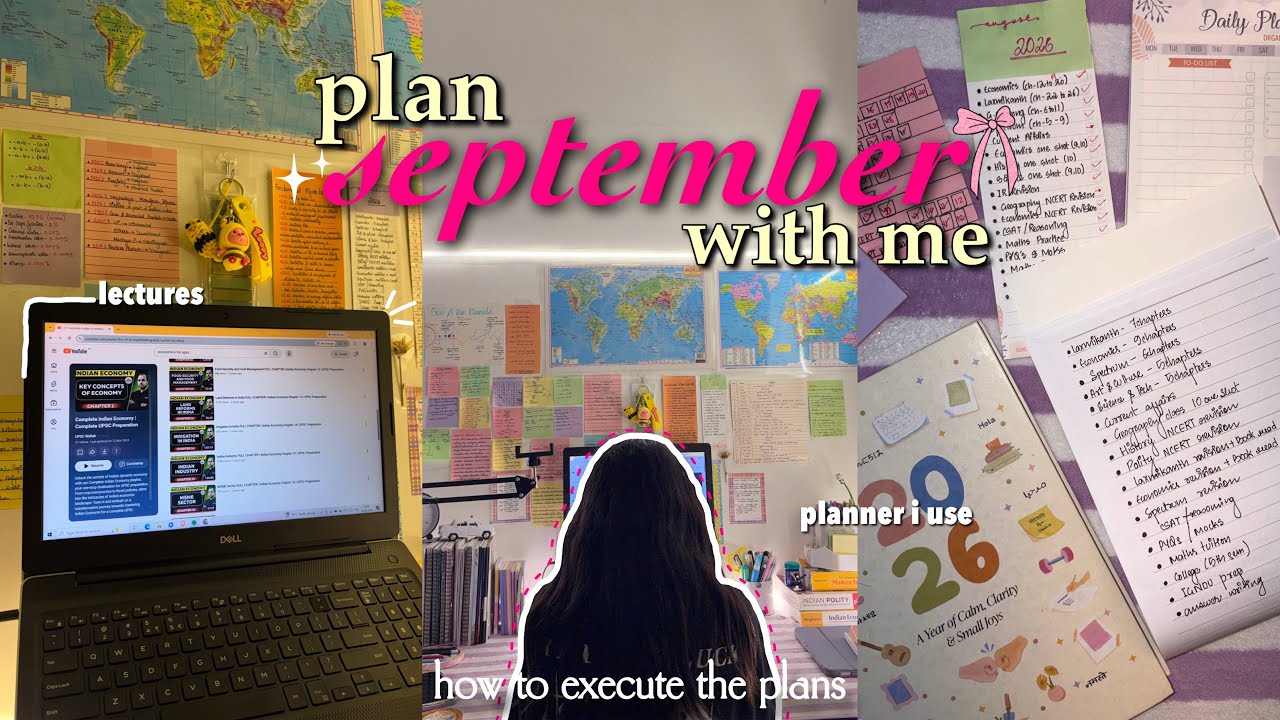 Planning my September 📑 | Monthly Study Plans & Goals 📚 | How to work upon the Plans🤔