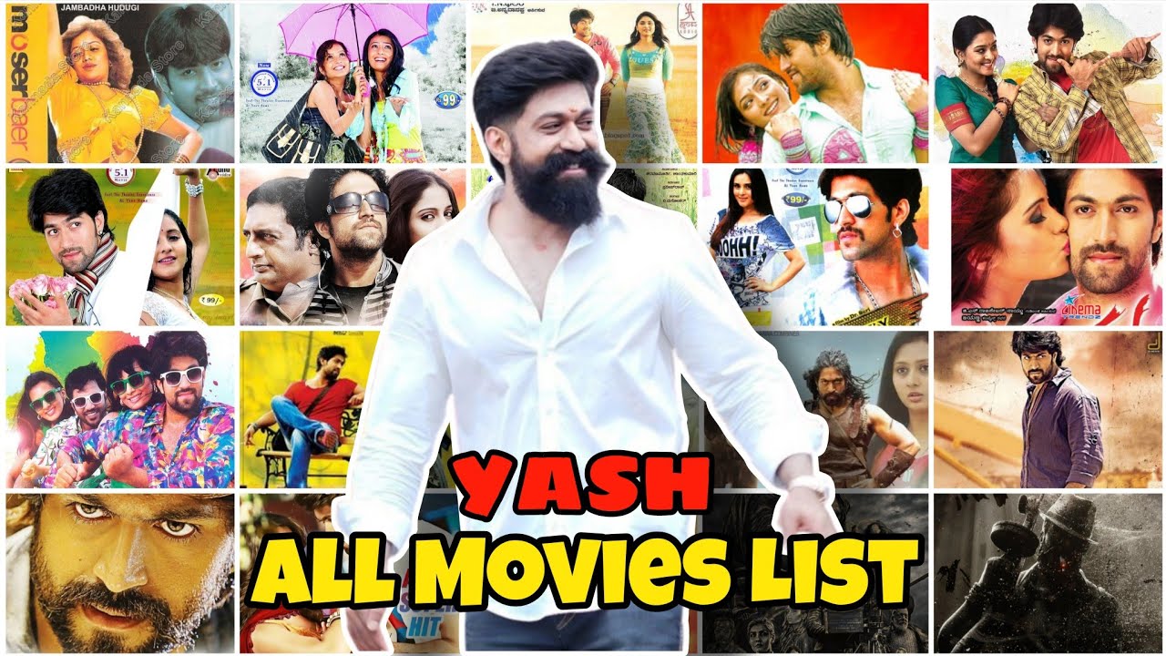 Rocking Star Yash All Movies list | Hit & Flop | Toxic | #yash #kgf #toxic #ramayan #kannada #movie