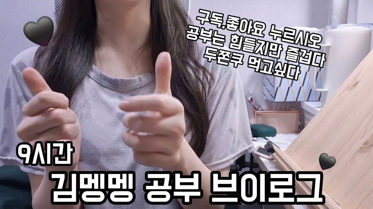 김멩멩 공부 vlog