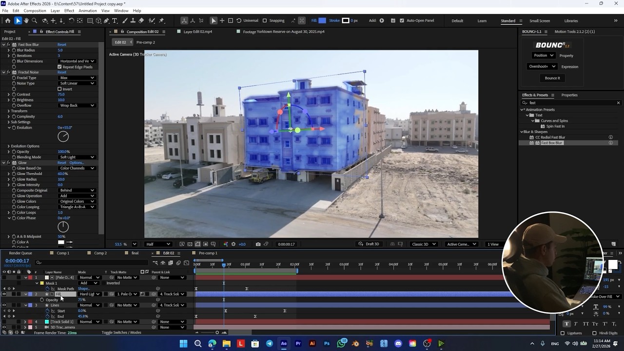 Real Estate Tracking |إزاي تظهر المباني باحتراف؟ #tracking #motiongraphics #motiondesign #3dtracking