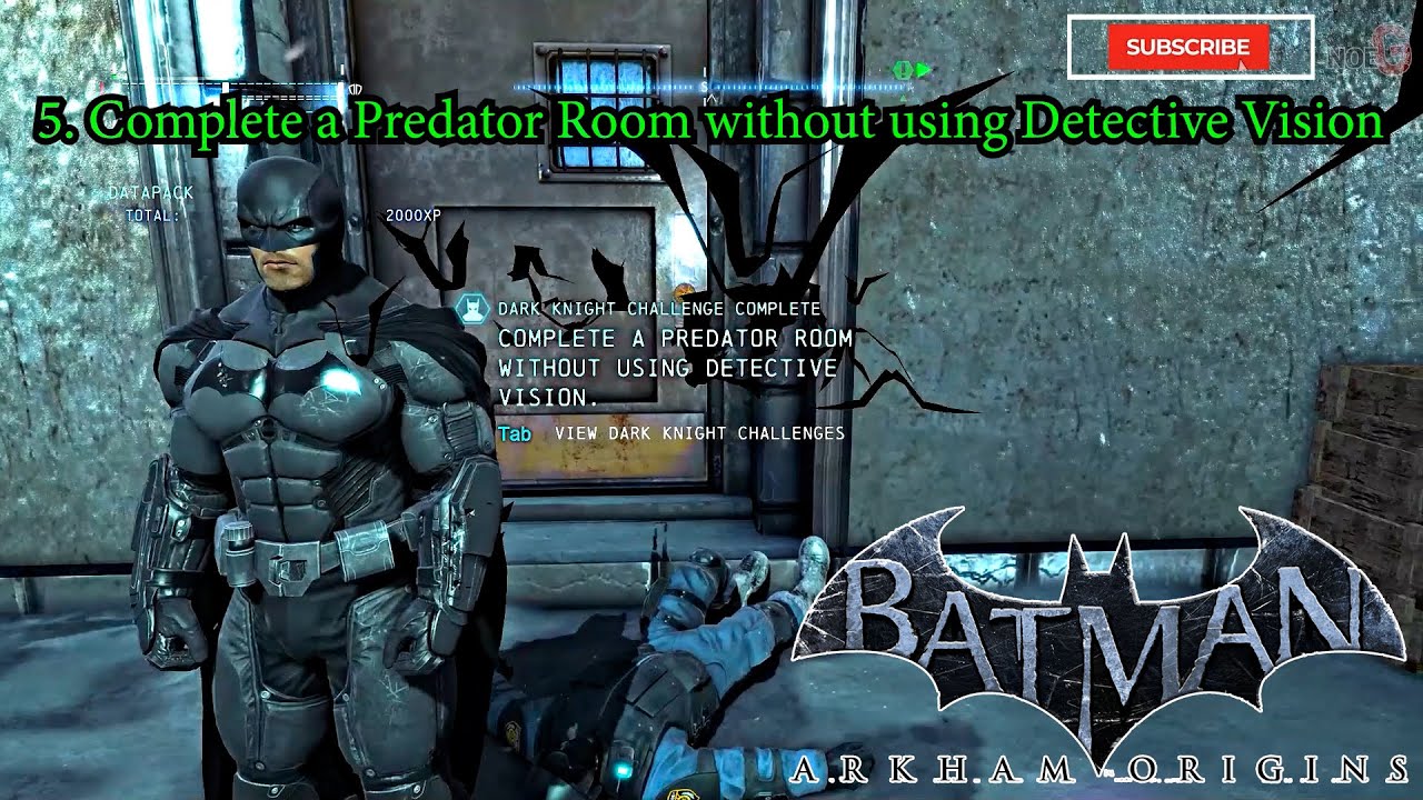 Complete a Predator Room without using Detective Vision, Batman Arkham Origins #PC