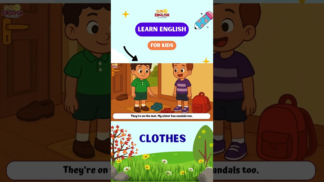 Clothes Conversation for Kids | Learn English with Jack and Tom | ESL Listening Practice