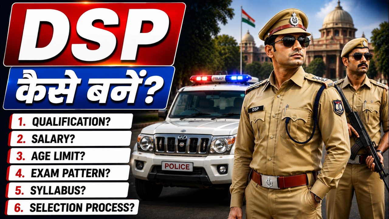 DSP कैसे बनें? 2026 | How to become a DSP? | Qualification, Age Limit, Salary & Syllabus