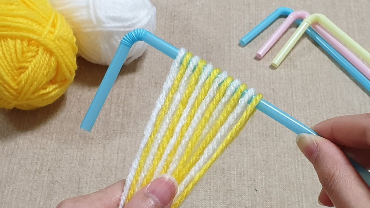 Practical ideas made from wool and straw - Creative woolen craft ideas - DIY art and crafts