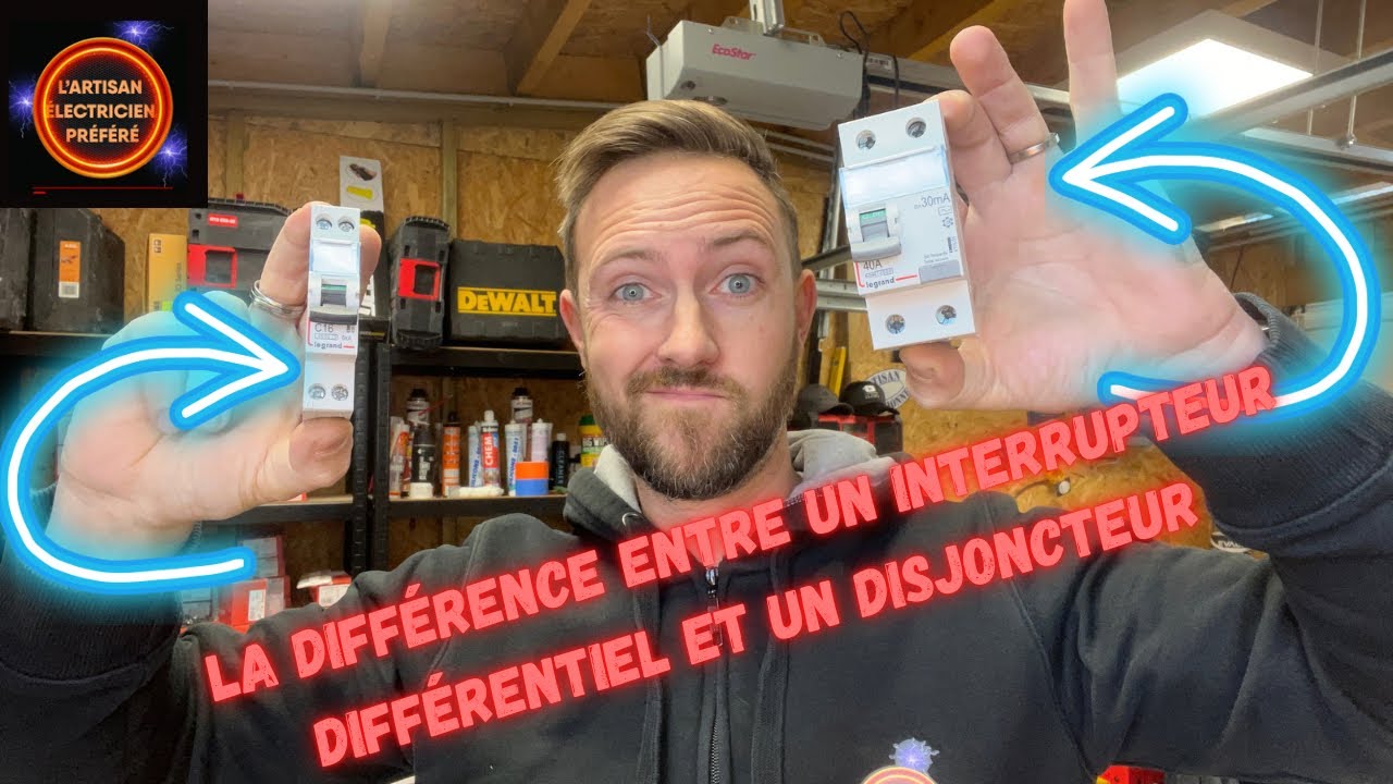 La différence entre un interrupteur différentiel et un disjoncteur