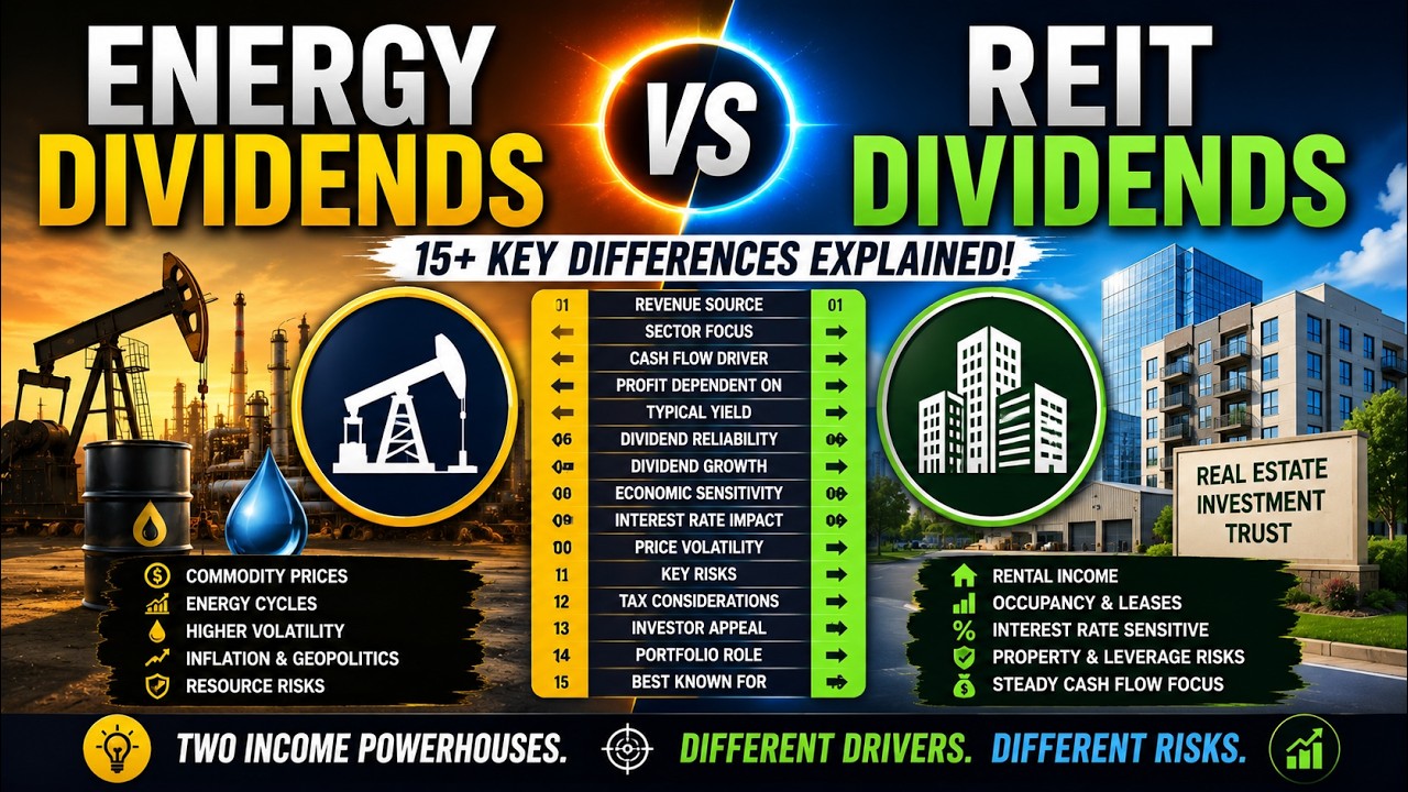 Difference Between Energy Dividends and REIT Dividends