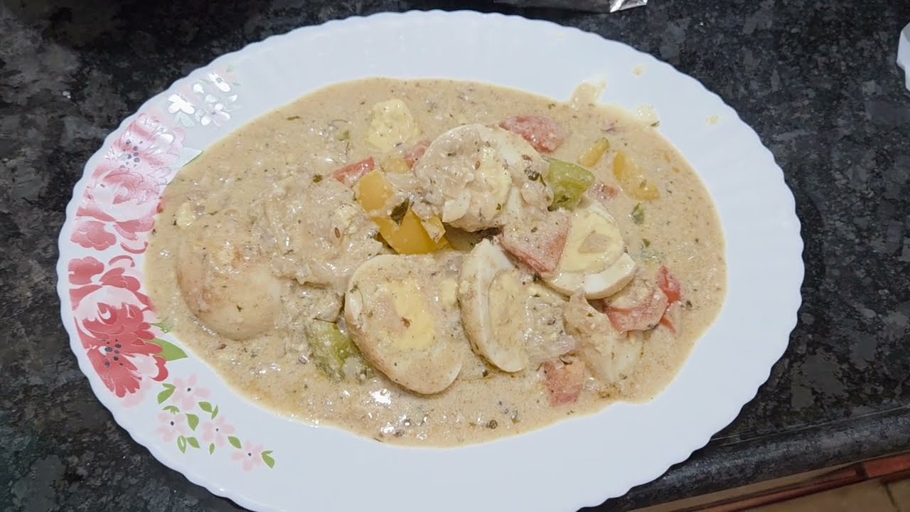 Egg malai curry#cooking#at home