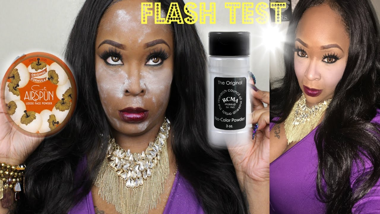 TESTING! AIRSPUN VS. RCMA TRANSLUCENT POWDERS! FLASH TEST INCLUDED