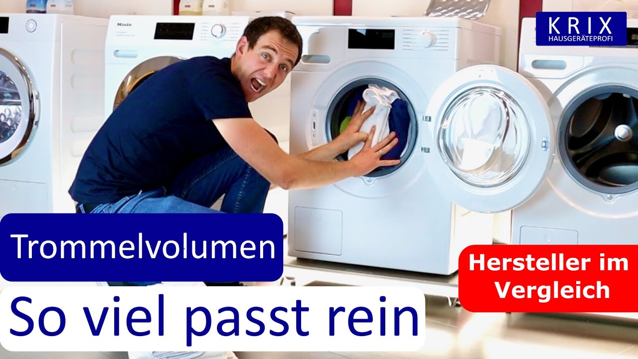 So groß ist die WÄSCHETROMMEL - passen wirklich 9 kg rein?  DER VERGLEICH