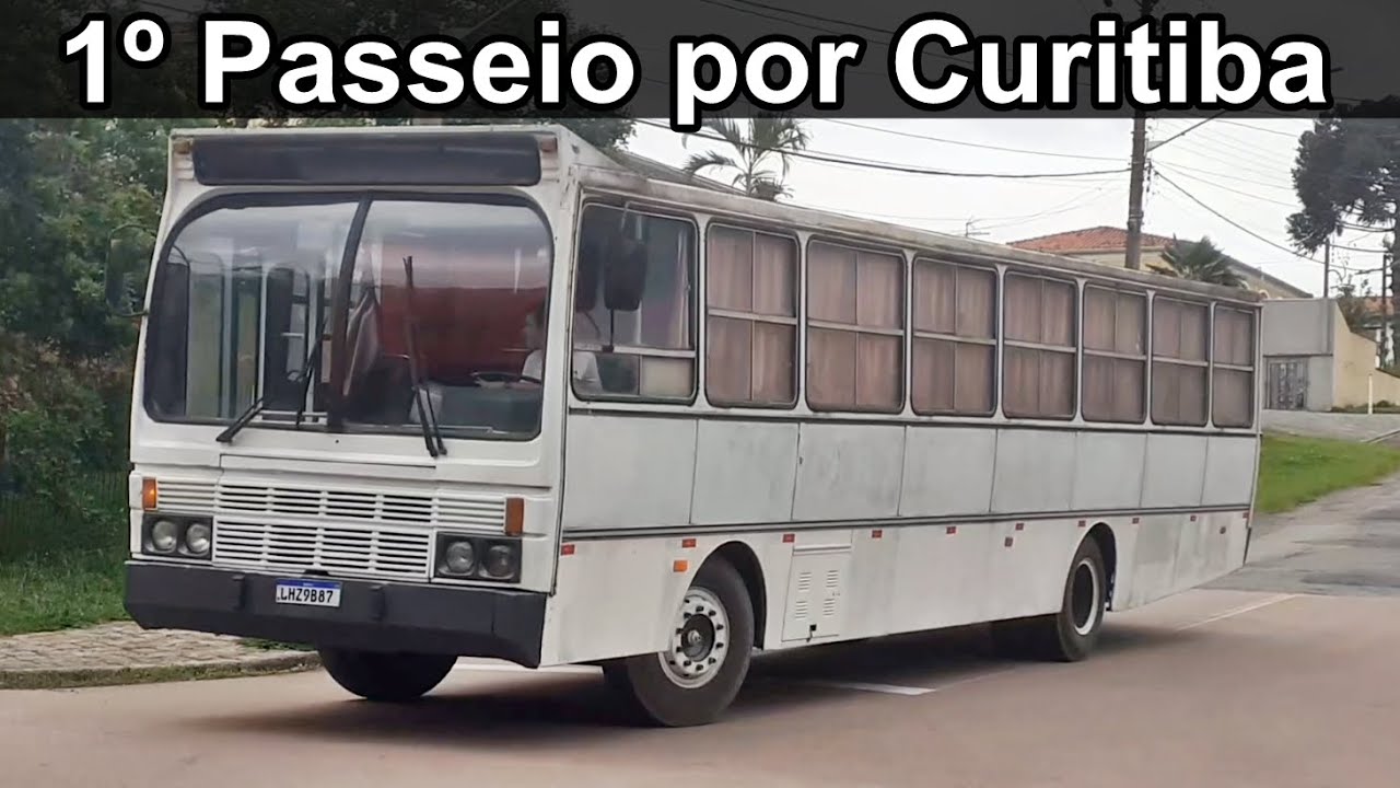 1º passeio por Curitiba com o Ciferal Padron Alvorada depois de 4 anos Sistema de ar renovado ônibus