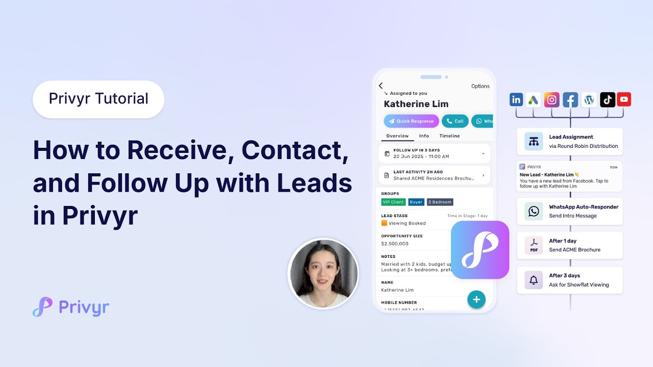 How to Receive, Contact, and Follow Up with Leads | Privyr Tutorial