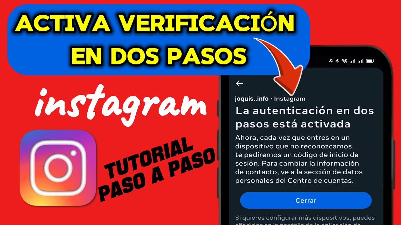C&oacute;mo activar la autenticaci&oacute;n en dos pasos en Instagram 🔐 Tutorial completo paso a paso