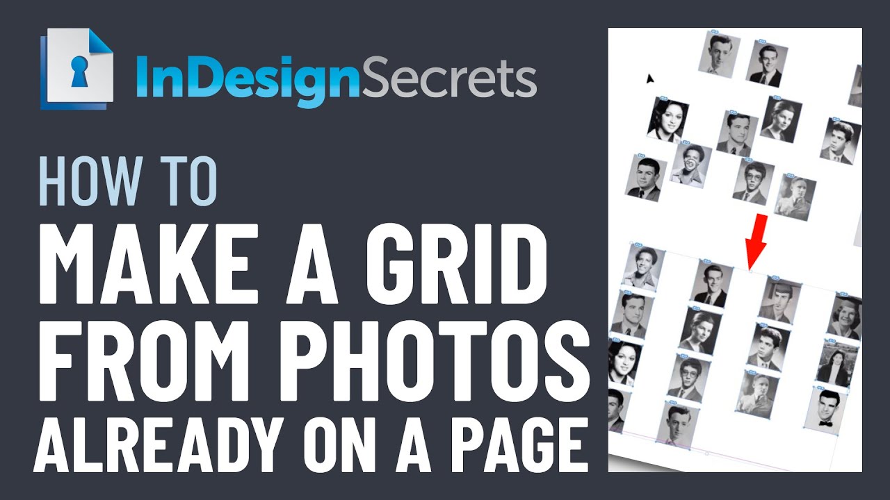 InDesign How-To: Make Grid from Photos on a Page (Video Tutorial)